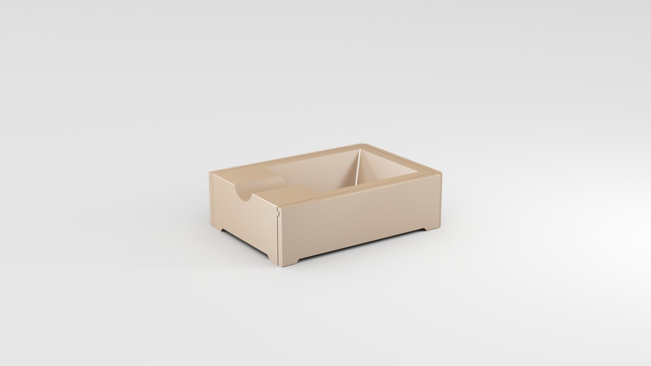 Fortress tray without guard, ivory finish
