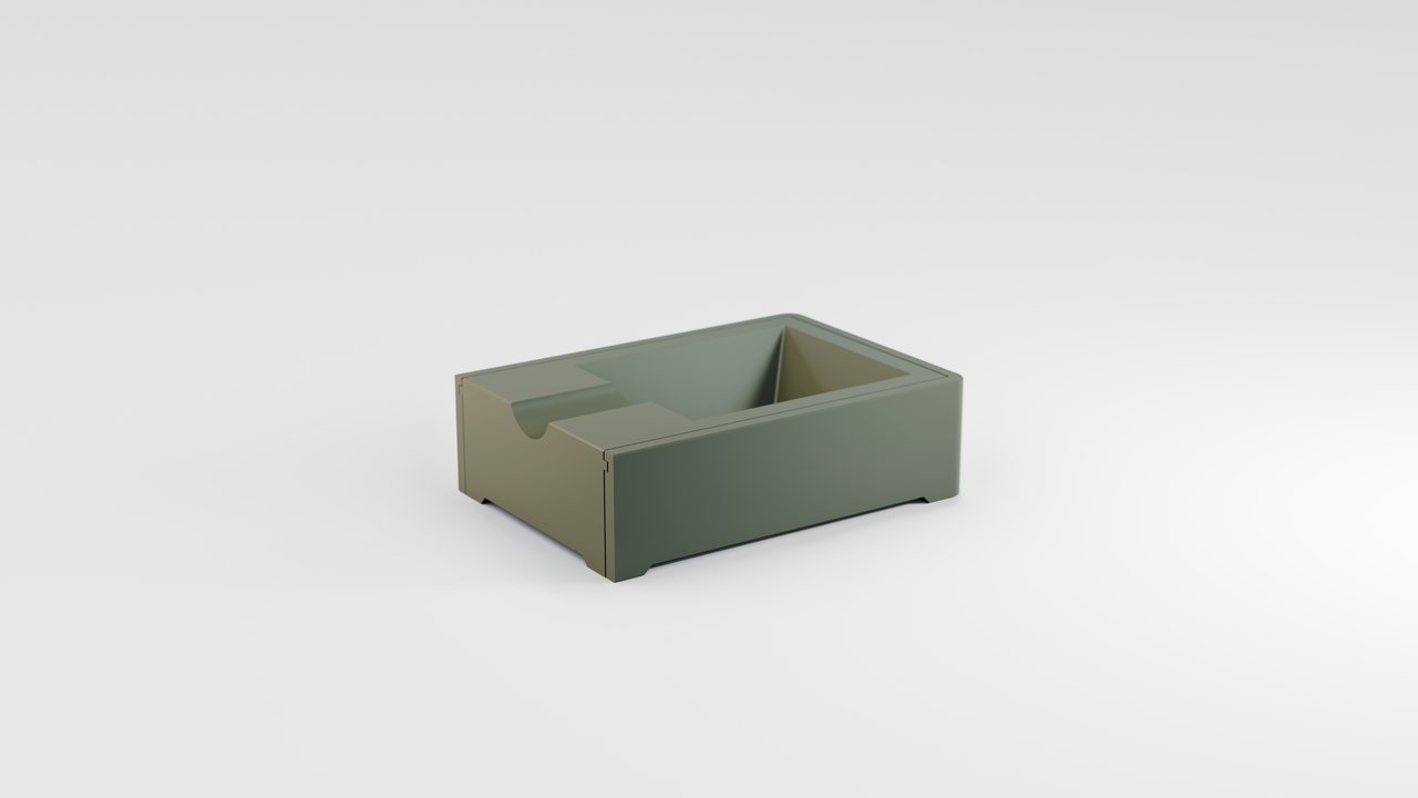 Fortress tray, sage green finish